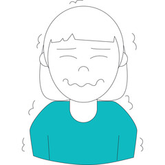 vector illustration of a girl