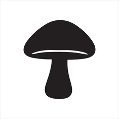 mushroom on black