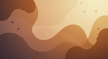 Abstract brown gradient background with flowing organic shapes and subtle dots