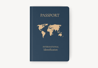 Global Travel Document Design Mockup PSD