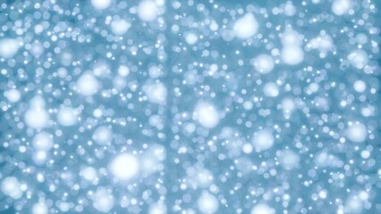 ぼやけたキラキラのラメのテクスチャ背景。水色の輝くパーティクルのエフェクト