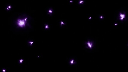 紫の光の靄がふわふわと漂うCGエフェクト背景。魔法をイメージしたファンタジーなイラスト