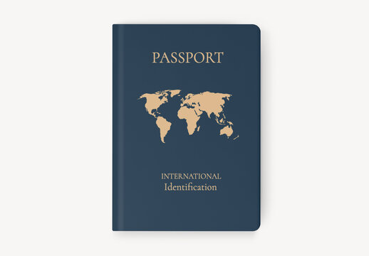 Global Travel Document Design Mockup PSD