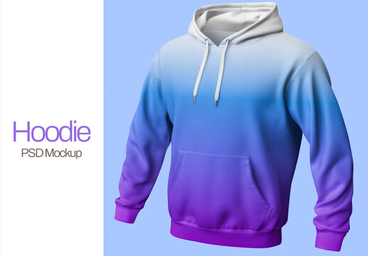 Gradient Hoodie PSD Mockup