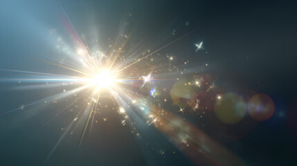 transparent sunlight special lens flare light effect. Stock royalty free image Stock Illustration