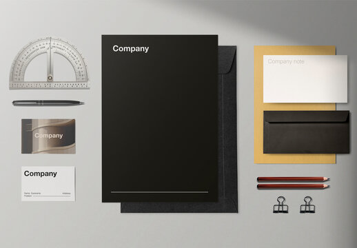 Professional Stationery Branding Mockup PSD
