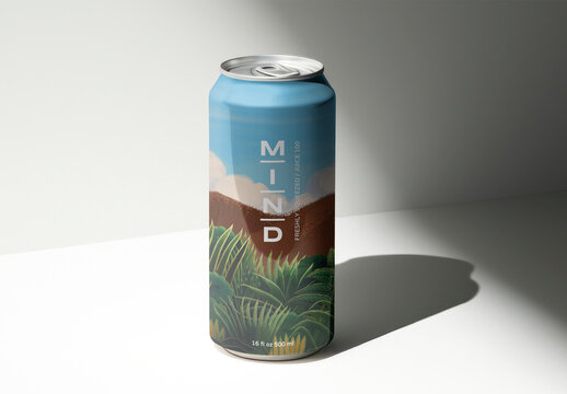 Refreshing Tropical Beverage Design Mockup PSD