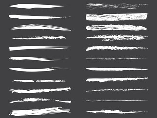 Chalk and Grunge Brush Strokes Vector Set ? Charcoal, Pencil, and Crayon Textures..eps