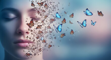 Emotional Wellness and Mental Health Concept self care background 