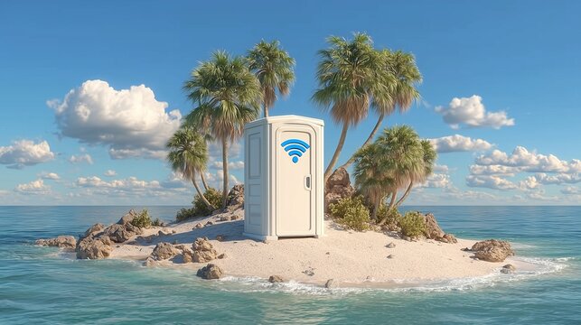 Lonely Island WiFi: A Surreal Fusion of Modern Tech and Remote Paradise