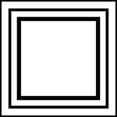 Square line gradient. Geometric shapes