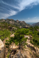 Beautiful and spectacular Mount Laoshan in Qingdao, China mountain