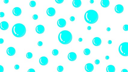 Blue bubble illustration on white background. Background with blue dotted texture. Polkadots pattern design. Blue circle background