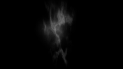 smoke on black background