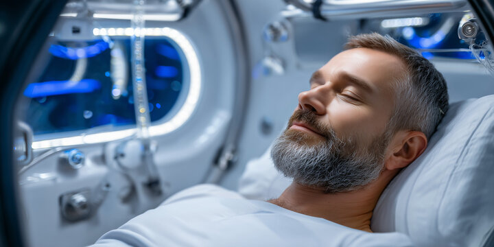 Innovative rare disease research in clinical trials medical facility patient monitoring high-tech environment close-up viewpoint