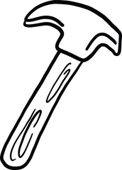 Firefighting Axe Vector | Cartoon Fireman Tool Illustration