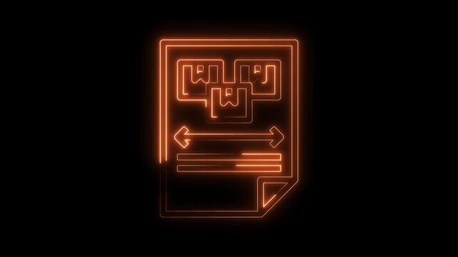 Neon website migration transfer protocol illustration concept for digital technology background