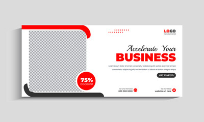 Business Marketing Agency Facebook Cover Template Design