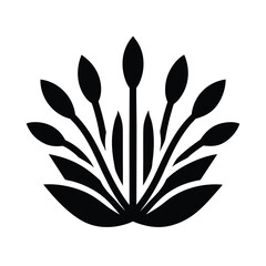 Pondweed Cluster Icon Vector Illustration