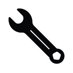 Wrench Tool Icon Vector Illustration