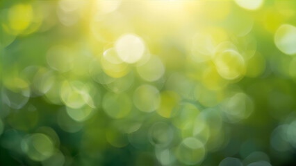 Obraz premium Fresh Green Nature Bokeh Background