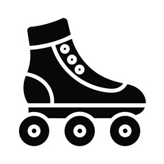 Roller Skate Icon Vector Illustration