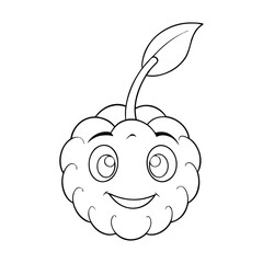 A berry coloring page featuring clusters of ripe, juicy berries on leafy stems. Fun for kids and adults to color, adding shades of red, blue, and purple for a vibrant look.
