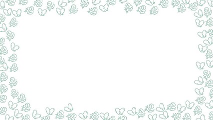 Seamless Charity and Donation Frame Pattern on White Background