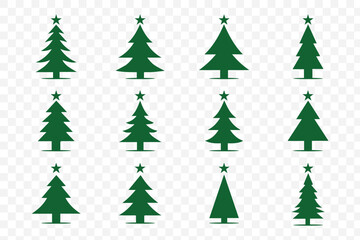 A  Christmas Tree Silhouette Icon Vector presents a sleek, minimalist tree design in solid color or outline. Ideal for festive projects, it’s versatile, scalable, and perfect for holiday cards, logos