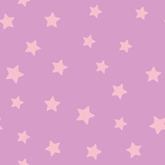 Seamless Pattern Of Pink Stars Scattered Across A Soft Lilac Background With A Transparent Overlay Ideal For Digital Design And Craft Projects