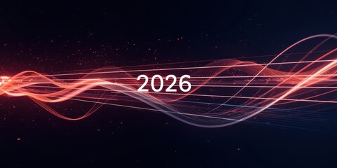 Dynamic data flow in 2026 abstract wallpaper design for technology enthusiasts futuristic environment digital concept