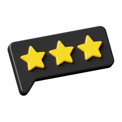 Star Rating Icon 3D