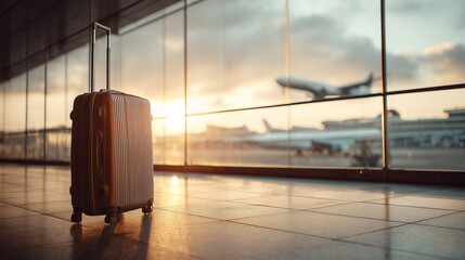 Luggage at Sunrise Airport