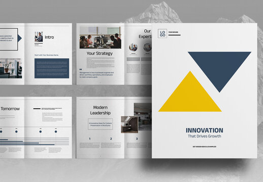 Indigo Blue Studio Business Brochure Layout