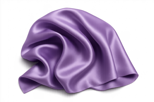 Purple silk satin fabric elegant flowing material