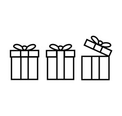 gift boxes vector illustration