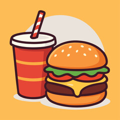 fast food vector illustration