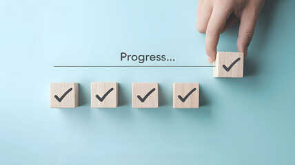 Achieve your goals with visual progress tracker and celebrate success, great for marketing, project management, and business milestones