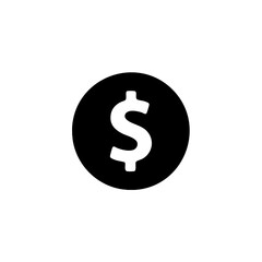 Dollar coin currency icon