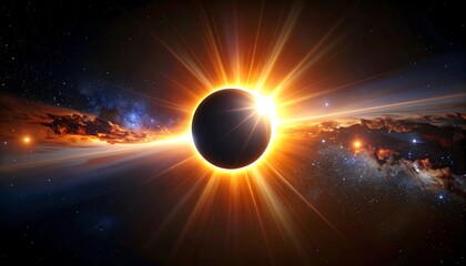  Cosmic Spectacle Depicts Eclipse