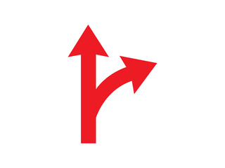road turn arrow icon
