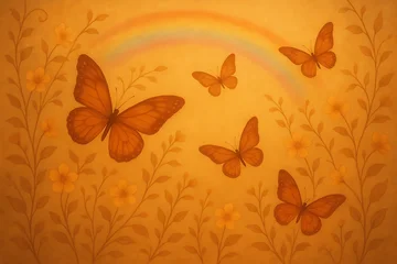 Keuken achterwand Grunge vlinders grunge background with butterfly  © ณิชชาภัทร ต๊ะต้องใจ