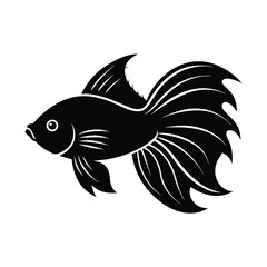 Betta Fish Icon Vector Illustration
