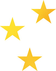 Yellow star  moon night element 