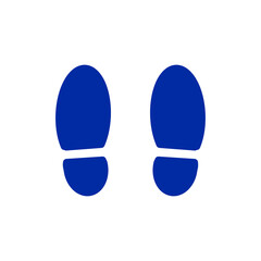 Footprint icon for walking, tracking, and journey concept／歩行・追跡・旅のイメージを表す足跡アイコン