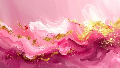 A soft pink background of rose petals captures the beauty of nature and floral blossom