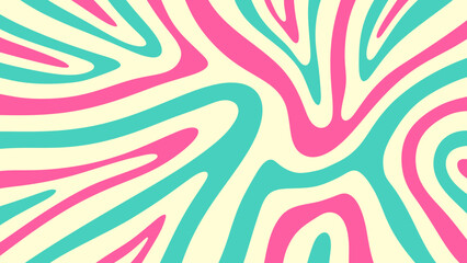 Abstract Retro Striped Colorful Background Illustration