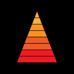 vector illustration retro color, easter theme, bright color, black background