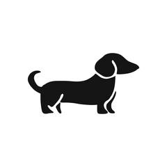 Dachshund Silhouette Illustration / ダックスフンドのシルエットイラスト