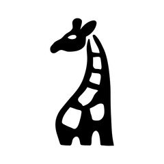 Giraffe Silhouette Illustration / キリンのシルエットイラスト © 汰一 藤澤